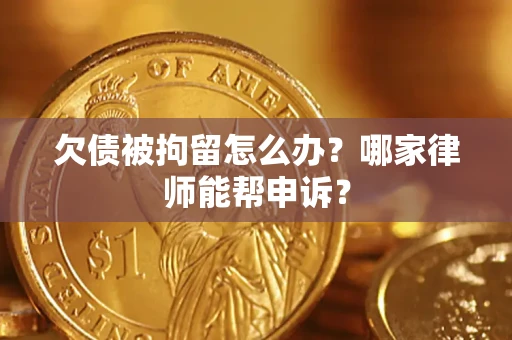 北京欠债被拘留怎么办？哪家律师能帮申诉？